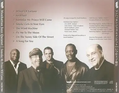 Manhattan Jazz Quintet - Someday My Prince Will Come (2007) {Videoarts Japan}