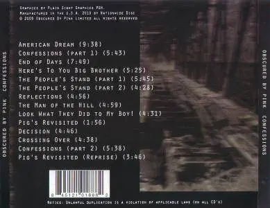 Obscured By Pink - Confessions (2009)