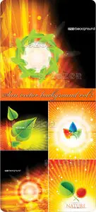 Sun vector background vol.2