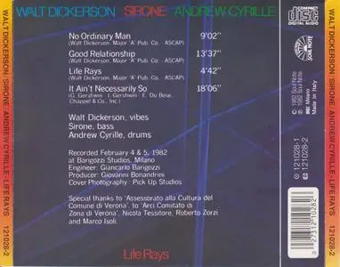 Walt Dickerson, Sirone, Andrew Cyrille - Life Rays (1997)