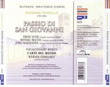 Paisiello - Passio di San Giovanni (L'Arte del Mondo, Ehrhardt) (2009)