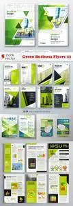 Vectors - Green Business Flyers 22