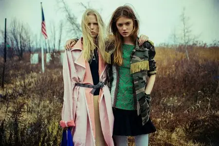 Emmy Rappe & Lina Berg by Sebastian Kim for Heroine Magazine Spring/Summer 2015