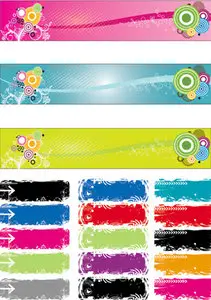 Color Banners Vector