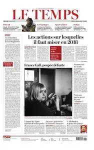 Le Temps - 08 janvier 2018