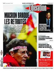 Libération - 11 septembre 2018
