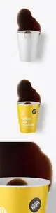 Paper Coffee Cup w/ Spilled Coffee Mockup 68349