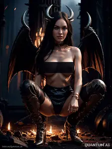 AI Megan Fox. Demon Girl (AI Generated)