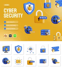 EE - Cyber Security 3D Icon 6B8DQ3K