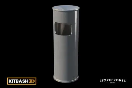 Kitbash: Storefronts - Trash Bin B 6GL295N