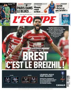 L’equipe du Mercredi 2 Octobre 2024