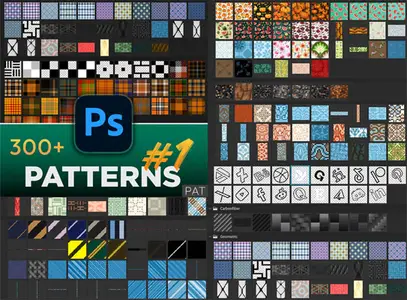 Mega Patterns Pack- 300+ Photoshop Patterns