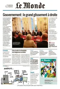 Le Monde du Mardi 24 Septembre 2024