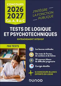 Christelle Boisse, "Tests de logique et psychotechniques - 2026-2027: Catégories A, B et C"