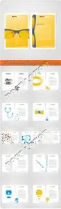 Brochure and flyer layout vector set 33