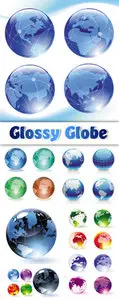 Glossy Globe Vector