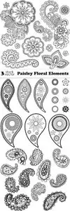 Vectors - Paisley Floral Elements