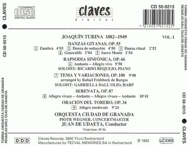Orquesta Ciudad de Granada – Joaquín Turina. Danzas gitanas y otras (1992)