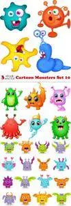 Vectors - Cartoon Monsters Set 10