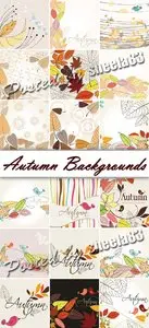 Autumn Backgrounds Vector 2