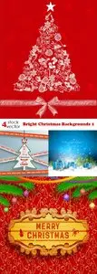 Vectors - Bright Christmas Backgrounds 1