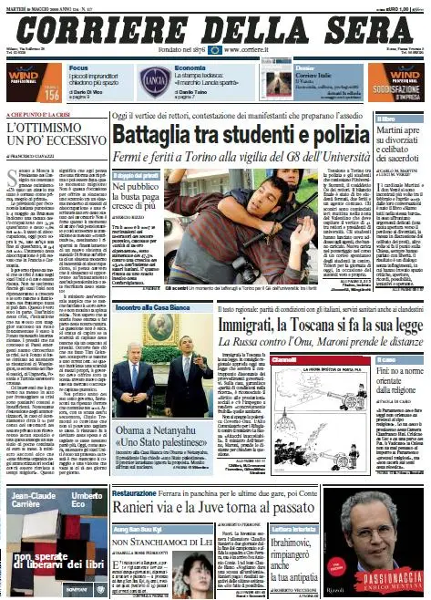 Il Corriere della Sera (19-05-09)