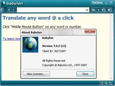 Babylon Pro v7.0.2.r2 + 100 % Working Patch