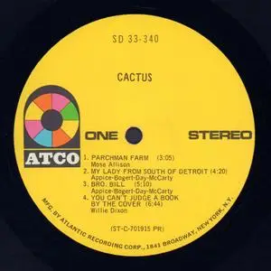 Cactus - Cactus (1970) [Vinyl Rip 16/44 & mp3-320 + DVD] Re-up