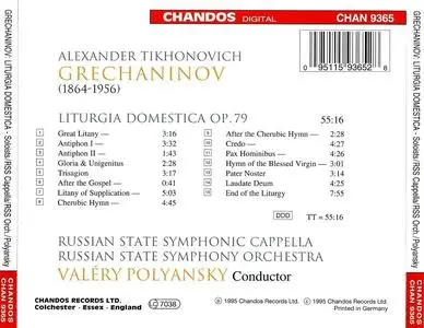 Valery Polyansky, Russian State Symphonic Cappella - Alexander Grechaninov: Liturgia Domestica (1995)