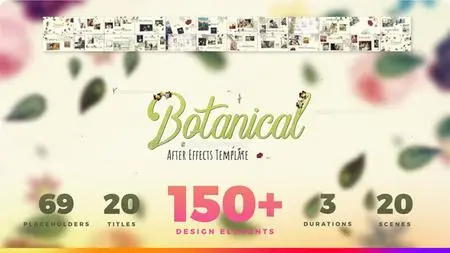 Botanical Slideshow - Wedding, Love Story, Family Album - Project for After Effects (VideoHive)