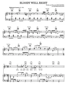 Bloody well right - Supertramp (Piano-Vocal-Guitar)