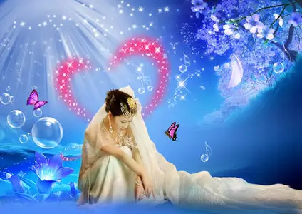 PSD templates - Romantic nature 5