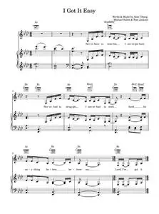 I Got It Easy - Michael Buble (Piano-Vocal-Guitar (Piano Accompaniment))