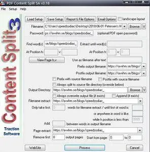 Traction Software PDF Content Split SA 3.18 Portable