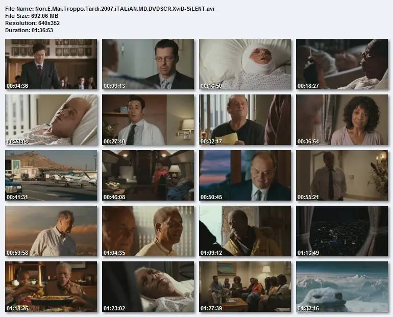 Non e' mai troppo tardi (The bucket list)