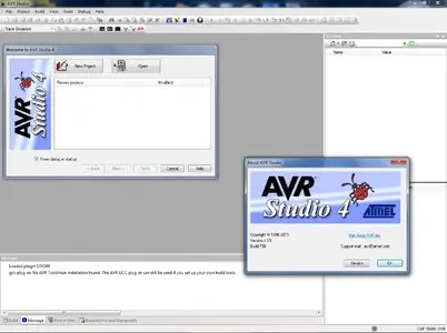 AVR Studio 4.19 with AVR Toolchain 4.19