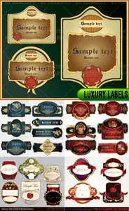 Stock Vector - Luxury Labels 1706