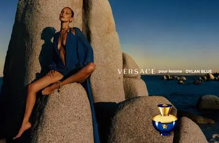 Bella Hadid & Hailey Bieber by Harley Weir for Versace’s Dylan Turquoise and Dylan Blue women’s fragrances