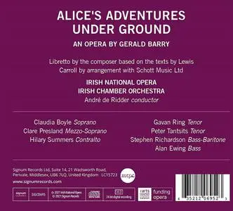 André de Ridder, Irish Chamber Orchestra - Gerald Barry: Alice's adventures under ground (2021)