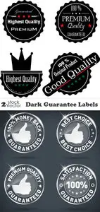 Vectors - Dark Guarantee Labels