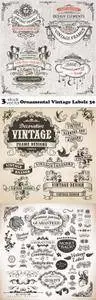 Vectors - Ornamental Vintage Labels 30