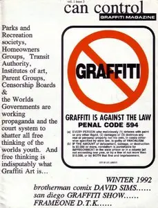 Can Control Graffiti Magazine Vol. 1 Issue 3 Winter 1992