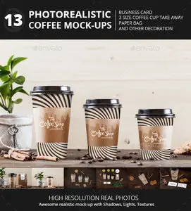 GraphicRiver - Coffee Collection Branding Mock-Up's