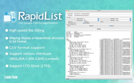 RapidList 1.0.2 Mac OS X