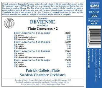 Patrick Gallois & Svenska Kammarorkestern - Devienne: Flute Concertos, Vol. 2 (2017)
