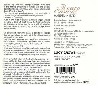 Lucy Crowe, Harry Bicket, The English Concert - Il Caro Sassone: Handel in Italy (2011)