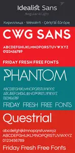 Commonly Modern & Idealist Fonts