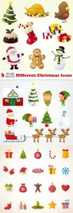 Vectors - Different Christmas Icons