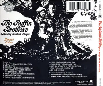 The Ruffin Brothers (Jimmy & David Ruffin) - I Am My Brother's Keeper (1971) Expanded Limited Edition, Remastered 2010