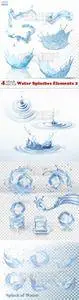 Vectors - Water Splashes Elements 2